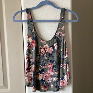 AEO soft and sexy floral tank